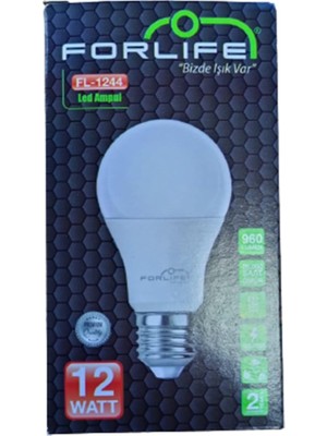 Forlife 12W E27 Döküm LED Ampul Günışığı