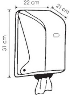 Omnipazar Vialli OG2T Içten Çekmeli Kağıt Havlu Dispenseri Şeffaf