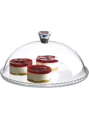 Paşabahçe Cam Kapaklı Cam Kek Fanusu 95198