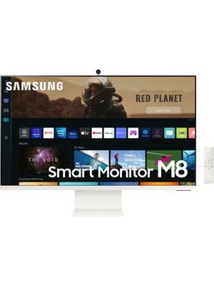 Samsung M8 Serisi LS32BM801UUXUF UHD 32” Dahili Kameralı Akıllı Monitör Beyaz