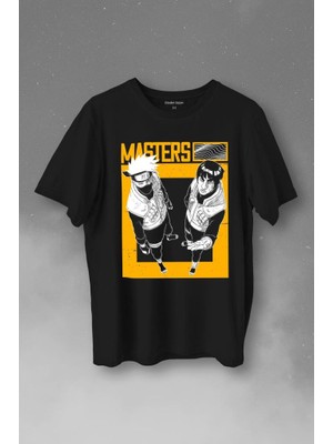 Kendim Seçtim Naruto Kakashi Masters Anime Dizi Ustalar Japonca Baskılı Tişört  T-Shirt
