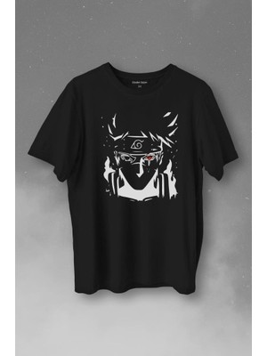 Kendim Seçtim Naruto Kakashi Anime Dizi Baskılı Tişört  T-Shirt