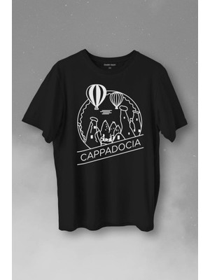 Kendim Seçtim Kapadokya Nevşehir Peri Pacaları Cappadocia Baskılı Tişört  T-Shirt