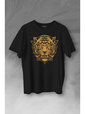 Kendim Seçtim Tiger Kaplan Minimal Urban Street Wear Baskılı Tişört  T-Shirt