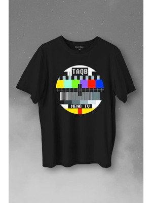 Kendim Seçtim No Signal Teletex Nostalji Tv Baskılı Tişört  T-Shirt
