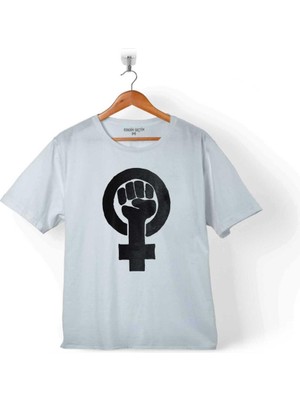 Kendim Seçtim Özgürlük Eylem Güçlü Kadın Hakları Feminizm Çocuk Tişört Beyaz