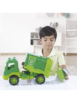 Dolu Oyuncak Çöp Kamyonu Pencereli Kutuda 43 cm