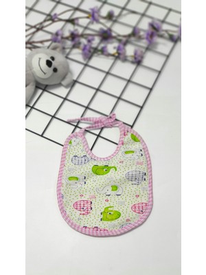 Masal Dünyası Bursa Fil Desenli Sıvı Geçirmez Bebek Mama Önlüğü 5 Renk