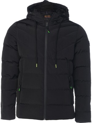 Sivaist SİVAİST SİYAH ERKEK ÇOCUK SU VE RÜZGAR GEÇİRMEZ İÇİ KALIN KÜRKLÜ MONT & KABAN