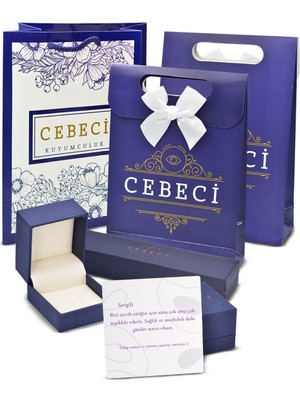 Cebeci 14 Ayar Rose Sıra Taşlı Altın Bileklik