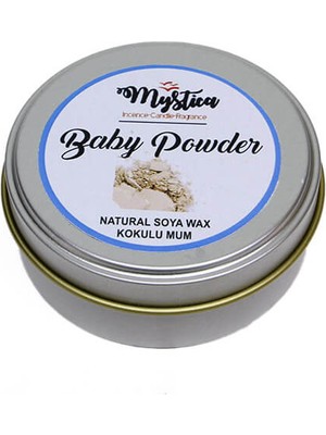 My Home Hediyelik Mum Kokulu Tenekede Baby Powder Soya Wax