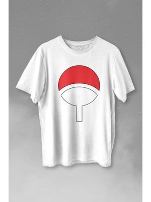 Kendim Seçtim Susake Unchia Otsutsuki Symbol Logo Naruto Baskılı Tişört  T-Shirt Beyaz