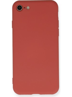 Happycase iPhone 8 Kılıf Nano Içi Kadife  Silikon - Kiremit