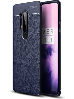 Kny One Plus 8 Pro Kılıf Deri Desenli Lux Niss Silikon