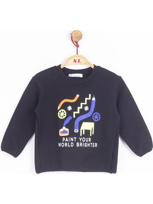 Nk Kids NM43602 Erkek Bebek Kalemli Sweat