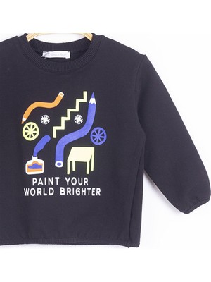 Nk Kids NM43602 Erkek Bebek Kalemli Sweat