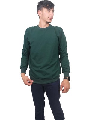 Daniel Milano Erkek Mercanyeşili Sweatshirt-6