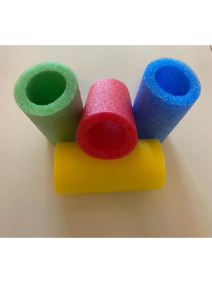 Reelfoam Deniz ve Havuz Makarna Kilidi 4 Adet Antibakteriyel Köpük Sosis Klipsi Sarı Yeşil Mavi Kırmızı