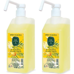 Eyüp Sabri Tuncer Klasik Limon Kolonyası Pompalı 1 lt x 2