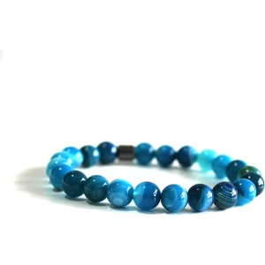 Esre Doğaltaş Takı Akik Doğaltaş 8 mm Küre Kesim Bileklik