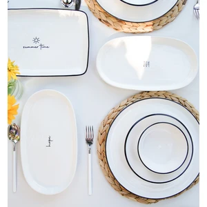 The Mia Summertime Oval Servis  - 29CM 2 Li Set