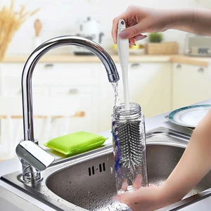 Plastlife KP-139 Biberon Şişe Bardak Kavanoz Yıkama Fırçası Gri