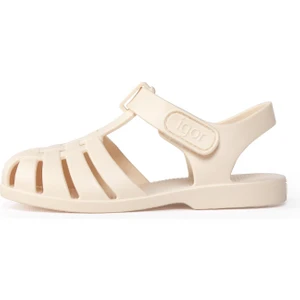 S10288 Clasica Velcro Çocuk Fildişi Sandalet