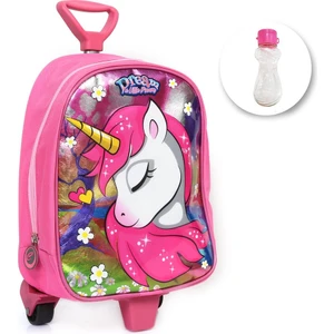 Masho Trend Dream Unicorn Çekçekli Anaokulu Çantası + Suluk - Kız Çocuk Çanta - Kreş Çantası