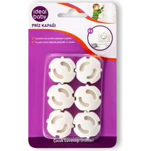 Priz Kapağı Çocuk Bebek Elektrik Güvenlik Koruyucu 6'lı Paket