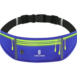 Zsunsky Shop Açık Hava Spor Bel Çantası, Stil: Dört Cep Siyah(Yurt Dışından)