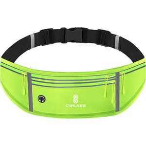 Zsunsky Shop Açık Hava Spor Bel Çantası, Stil: Dört Cep Floresan Yeşil