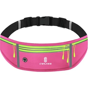 Zsunsky Shop Açık Hava Spor Bel Çantası, Stil: Dört Cep Kırmızı Gül
