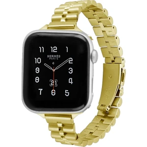 Zsunsky Shop Apple Watch 7 45MM / 6 & Se & 5 & 4 44MM / 3 & 2 ve 1 42MM Için Kayış Altın