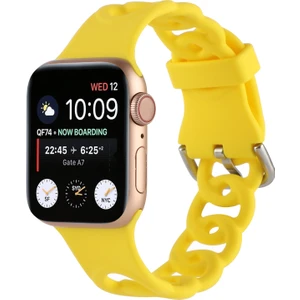 Zsunsky Shop Apple Watch 7 45MM / 6 & Se & 5 & 4 44MM / 3 & 2 ve 1 42MM Için Kayış Sarı(Yurt Dışından)