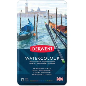 Watercolour Pencil 12'li Teneke Kutu (Sulu Boya Kalemi)