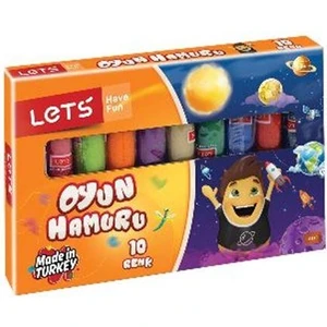 Lets 10 Renk Oyun Hamuru Jelatinli L8110