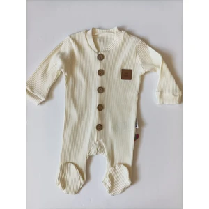Baby Blue Babyblue Tulum %100 Pamuk Düğme Detaylı