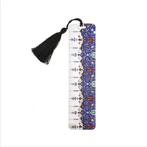 Rumi Desen Baskılı Püsküllü Kitap Ayracı   BOOKMARKAYRAÇ-124