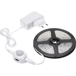 5m Kablosuz Pır Hareket Sensörü LED Şerit Işığı 12V Akıllı Merdiven Dolabı Duvar Lambası, Ab Fiş (Sıcak Beyaz Işık) (Yurt Dışından)