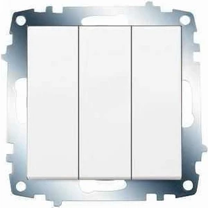 K/m Beyaz Üçlü Anahtar Mek+D/k Çerçeve Dahil