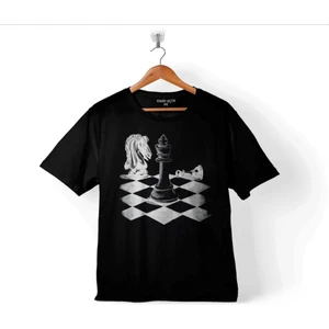 Kendim Seçtim Satranç Zeka Oyunu Şah Mat Vezir Chess Çocuk T-Shirt