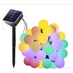 Mighty Güneş Enerjili 7 Metre 50 LED Rgb Işık Bahçe Teras Parti Balkon Süsü Aydınlatma Lambası