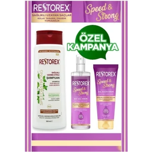 Kuru Ve Yıpranmış Saçlar Için Speed Strong Saç Bakım Seti 3 Lü