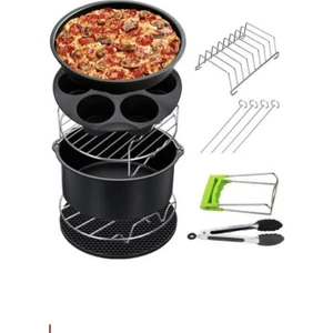 Yui / Xiaomi / Philips / Kumtel Uyumlu Air Fryer Için Aksesuar Seti - Siyah (Yurt Dışından)