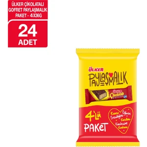 Çikolatalı Gofret 36 gr 4lü Paket x 24 Adet