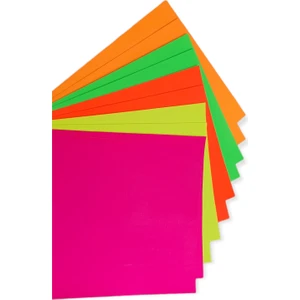 20CM x 30CM Fosforlu Fon Kartonu 10'lu Paket