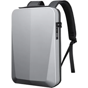 BG-22201 Hardshell 16" Laptop Sırt Çantası-Gümüş (Yurt Dışından)