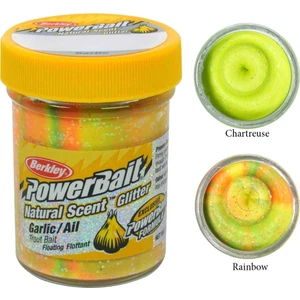 Powerbait Natural Glitter Trout Bait Garlic Sahte Yemi
