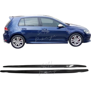 SML Dizayn Volkswagen Golf 7 Aero Marşpiyel Altı Lip Bıçak (Plastik)