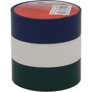 Elektrik Bandı 3 Adet Yeşil Mavi Beyaz 18 x 9,15 M